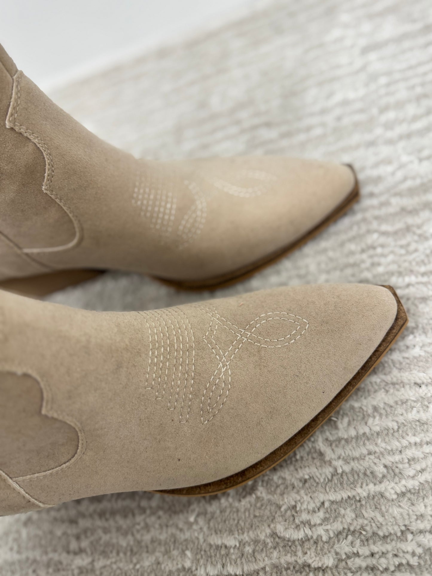 Bone Suede Bootie FS