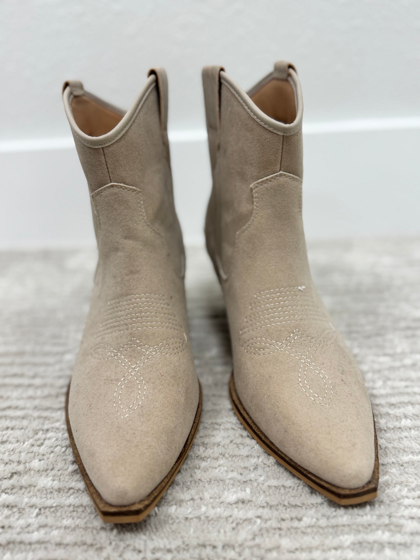 Bone Suede Bootie FS