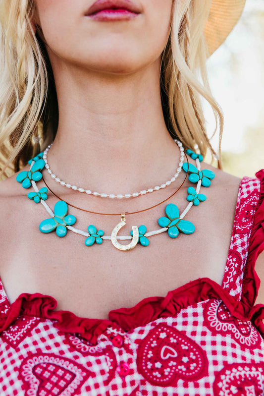 Turquoise Butterfly Feelings Necklace
