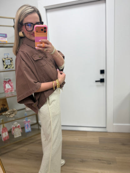 Brown Cape Jacket