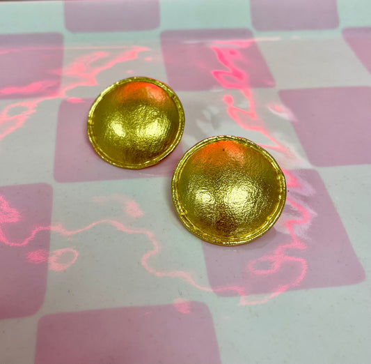 Luxe Antique Circle Stud Earrings