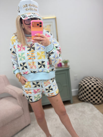Kaleidoscope Polka Dot Two Piece Short Set