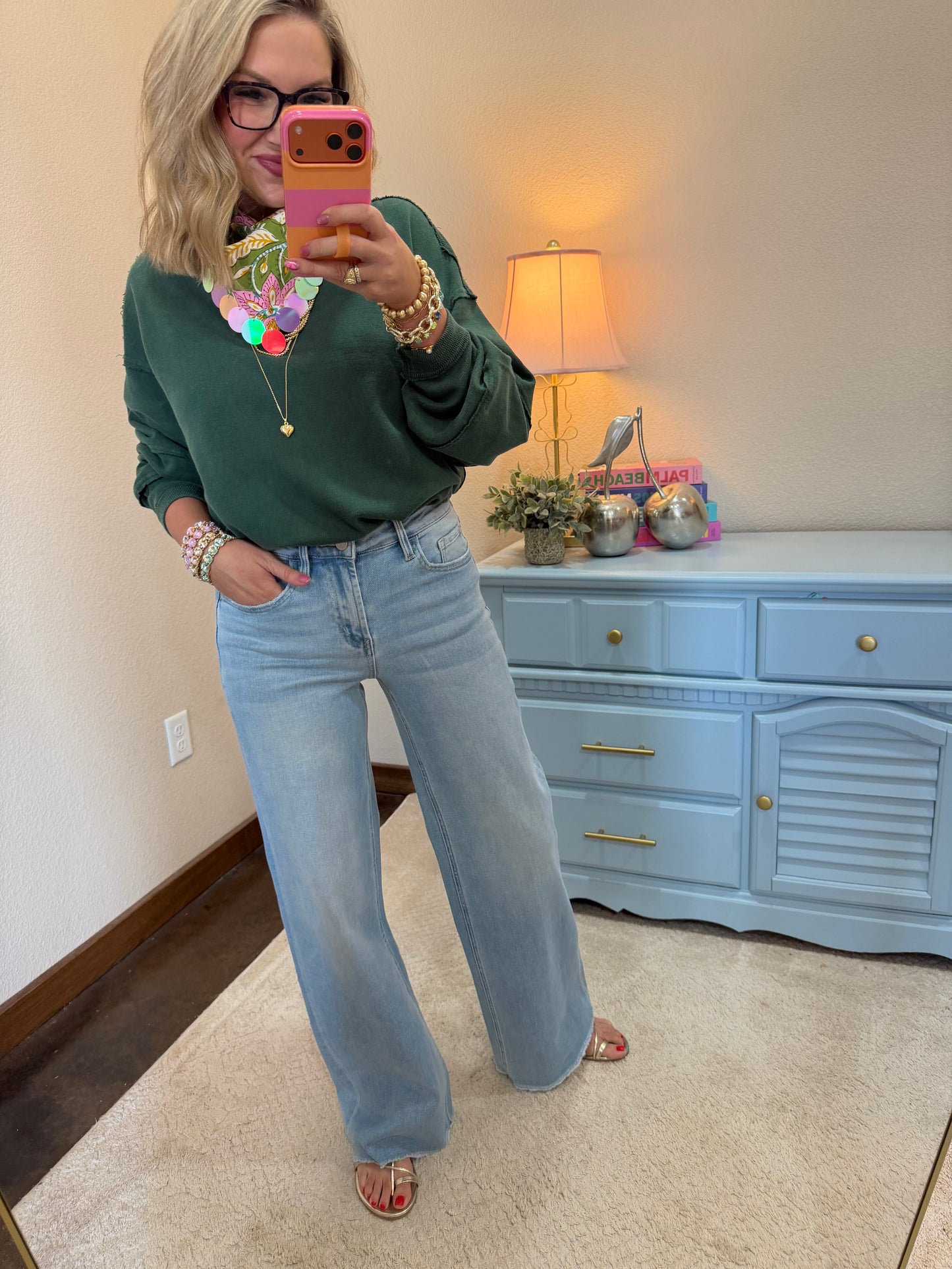 Vervet Light Wash Wide Leg