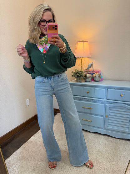 Vervet Light Wash Wide Leg