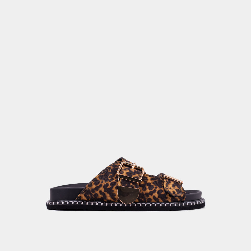 Charlotte Leopard Sandal