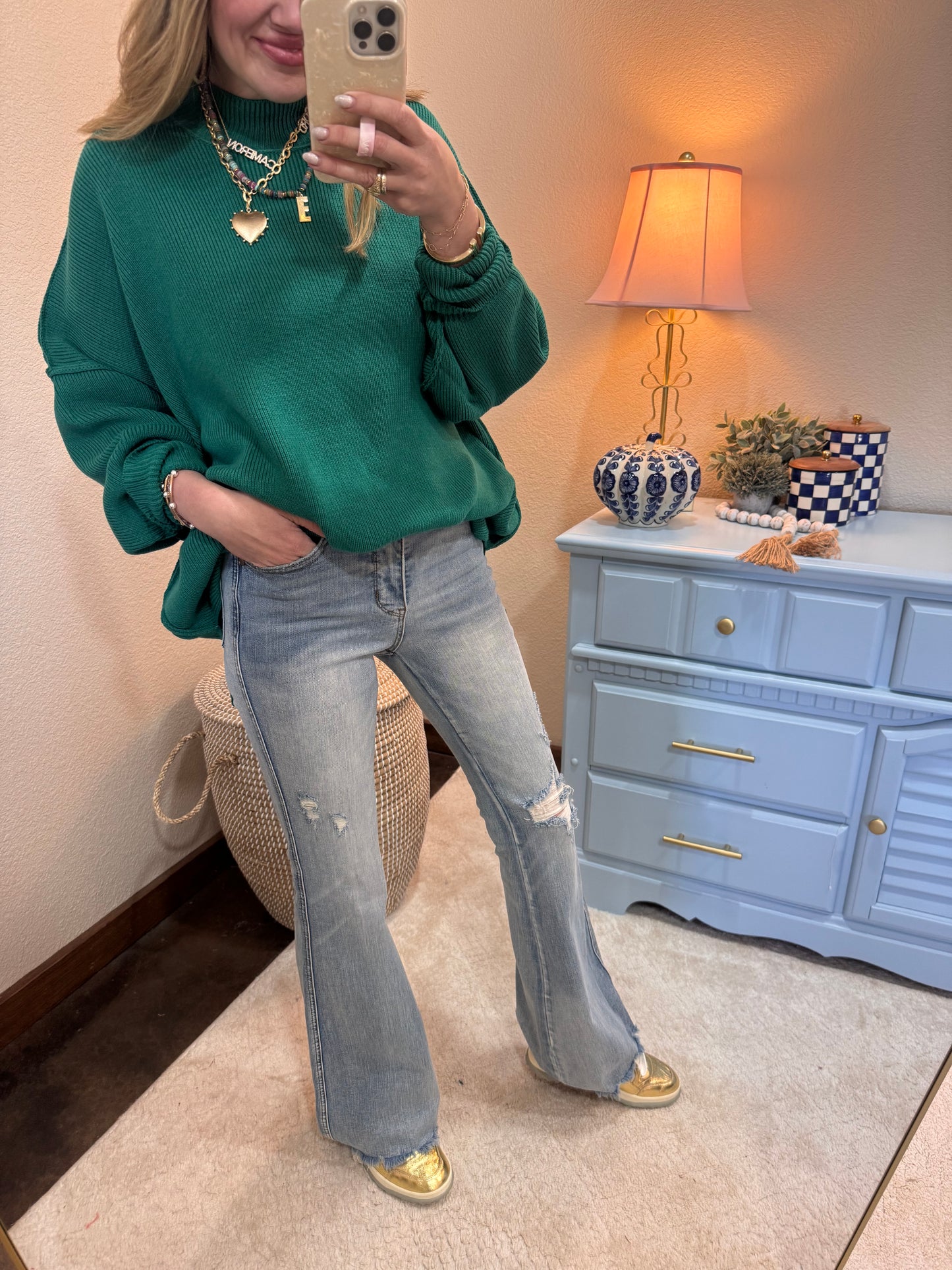 Forest Mock Neck Sweater