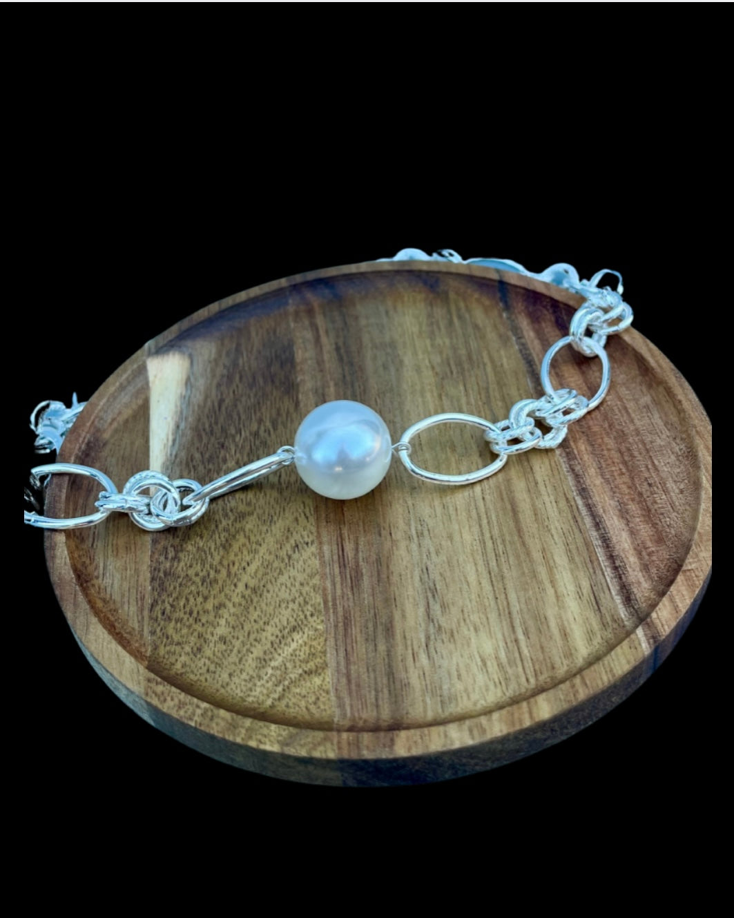 XL Pearl and Chain Necklace