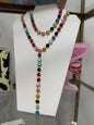 Crystal Y Drop 20” Necklace (4 colors)