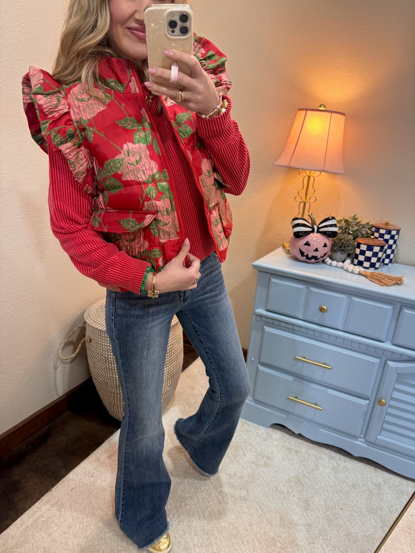 Ruby Raised Rib Round Neck Long Sleeve Top