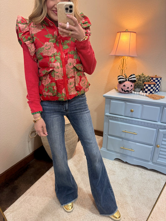 Judy Blue Vintage Wash Flare Jeans