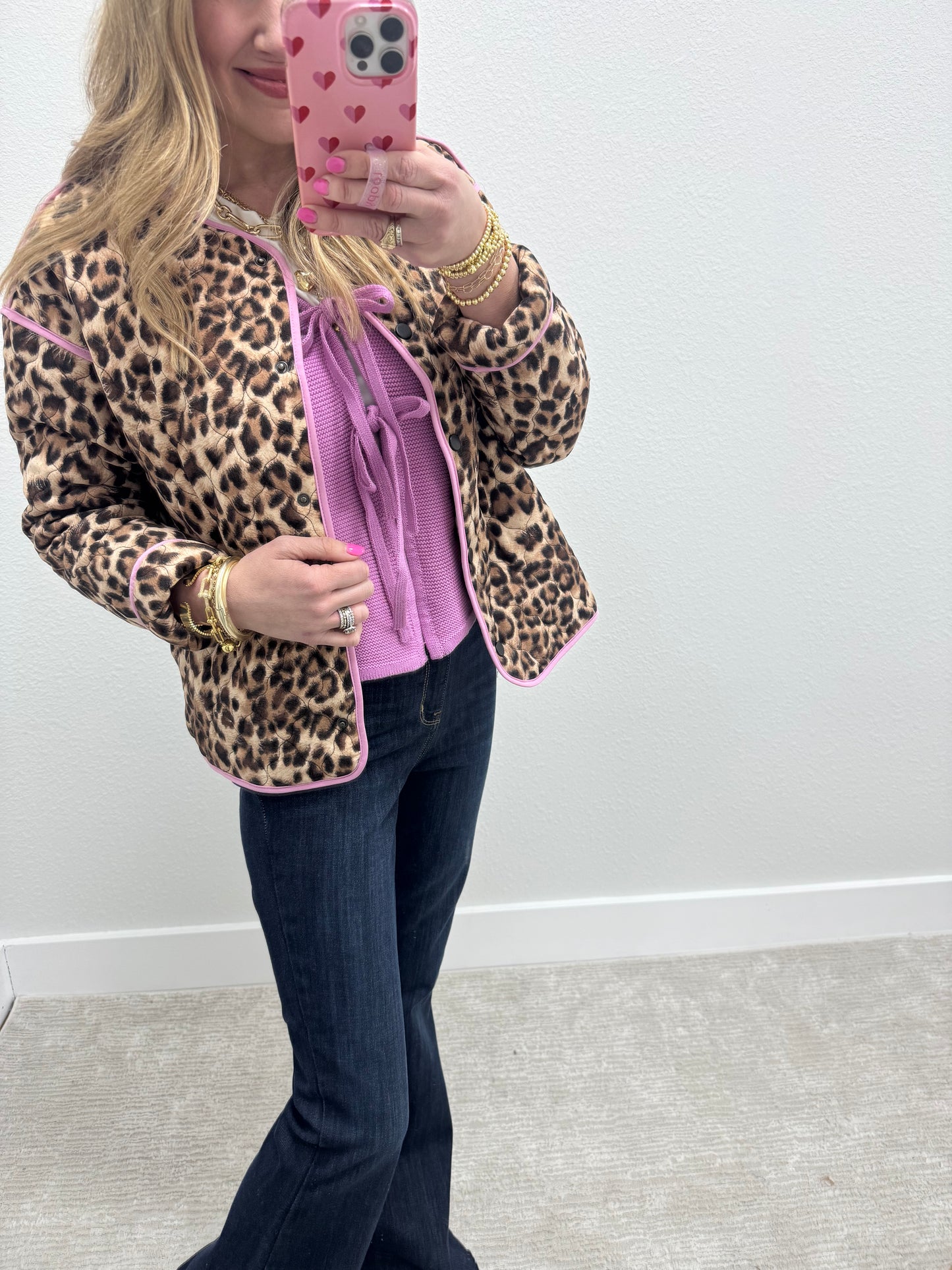 Mauve Tie Front Top