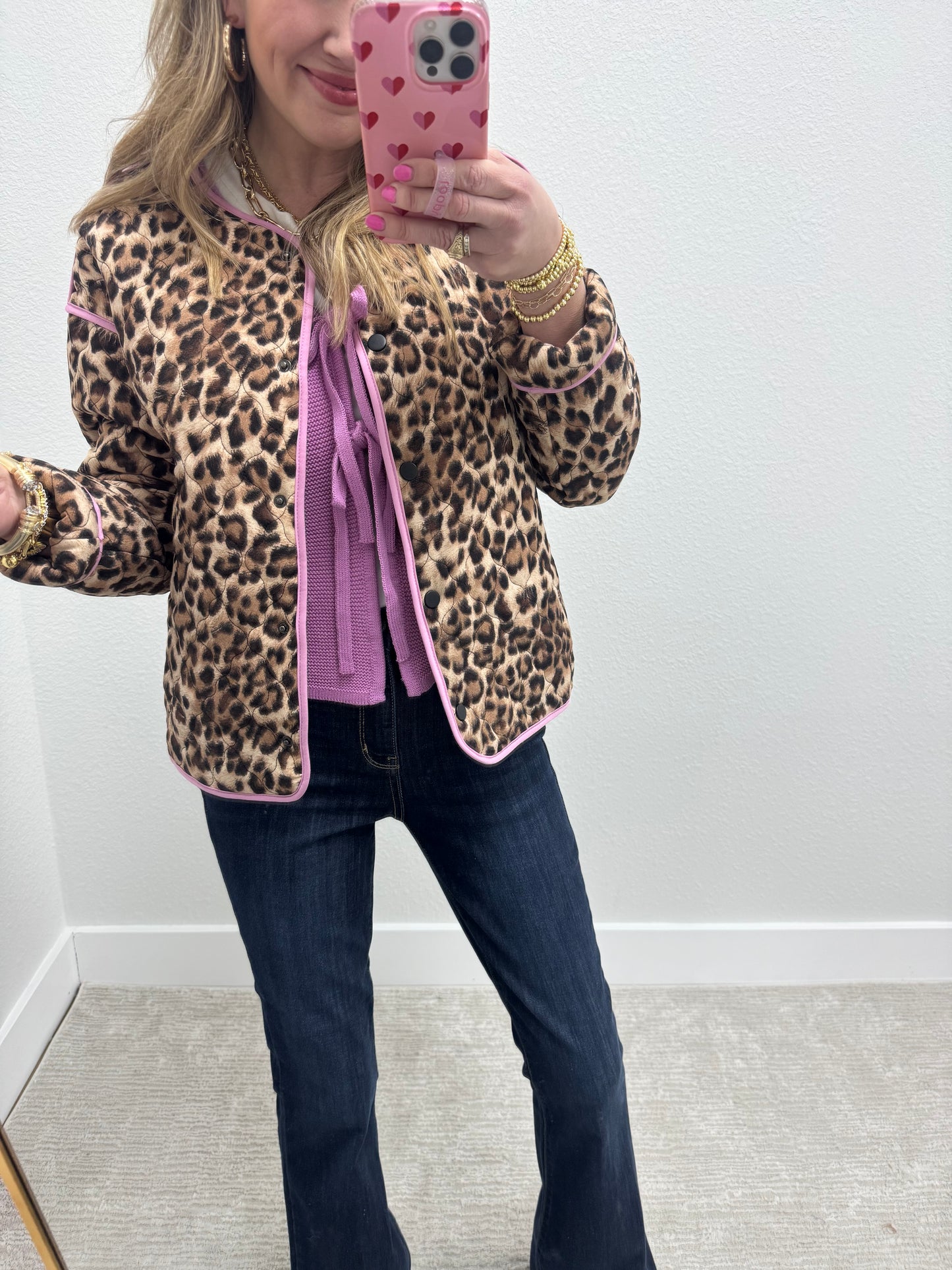 Mauve Tie Front Top