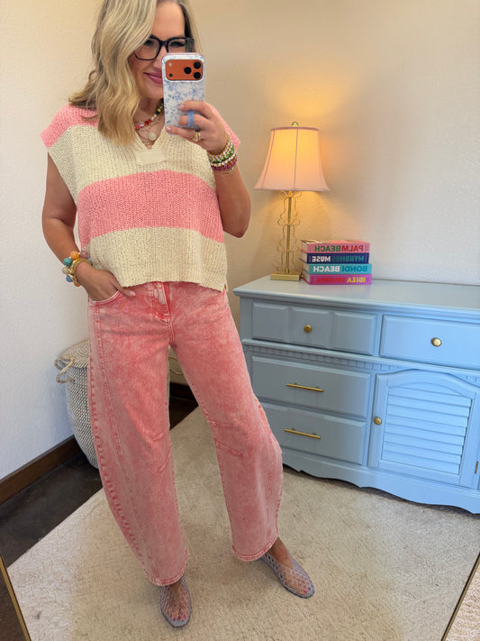 Risen Taffy Slouchy Ankle Barrel Jeans