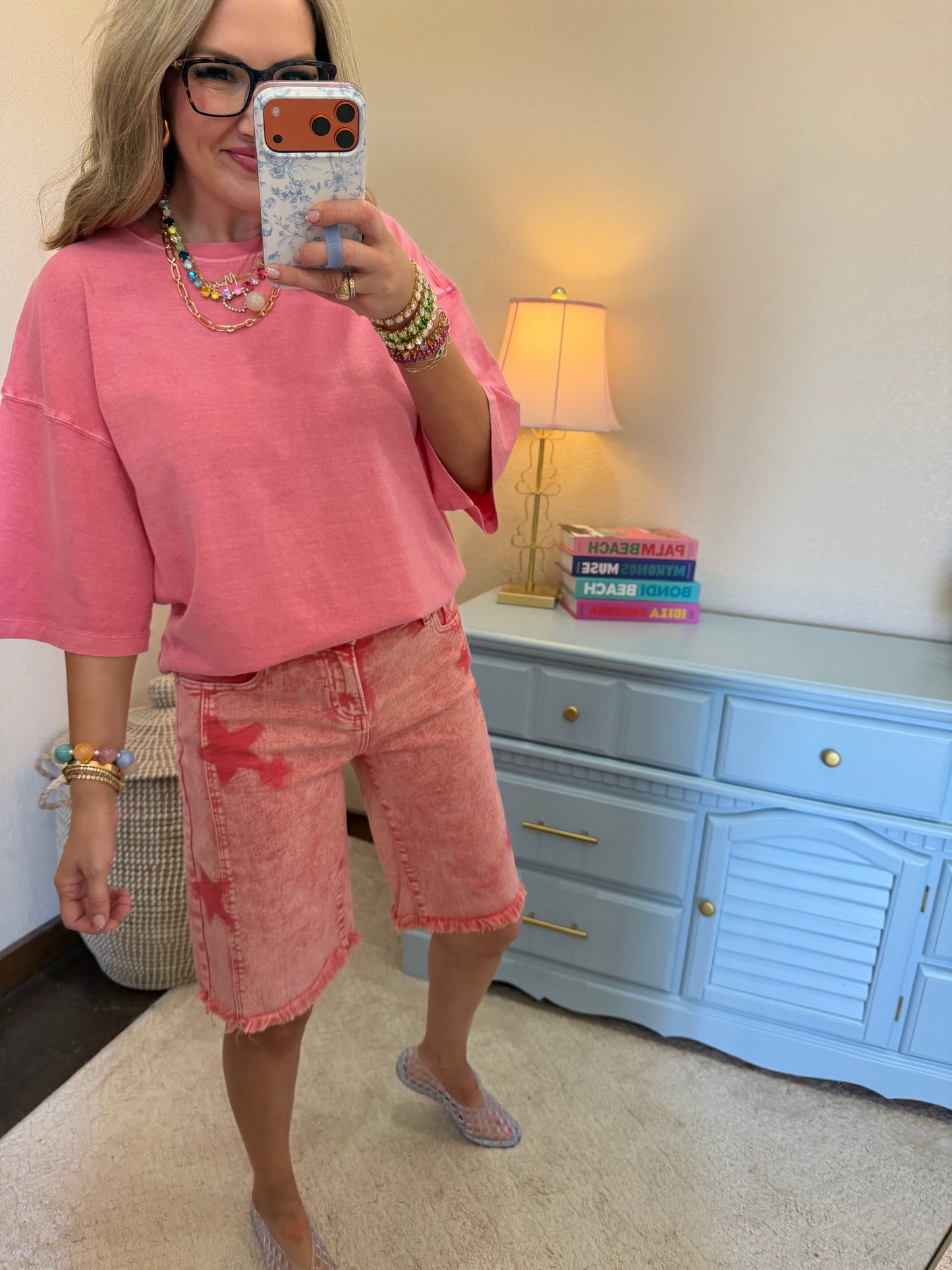 Risen Taffy Slouchy Star Shorts