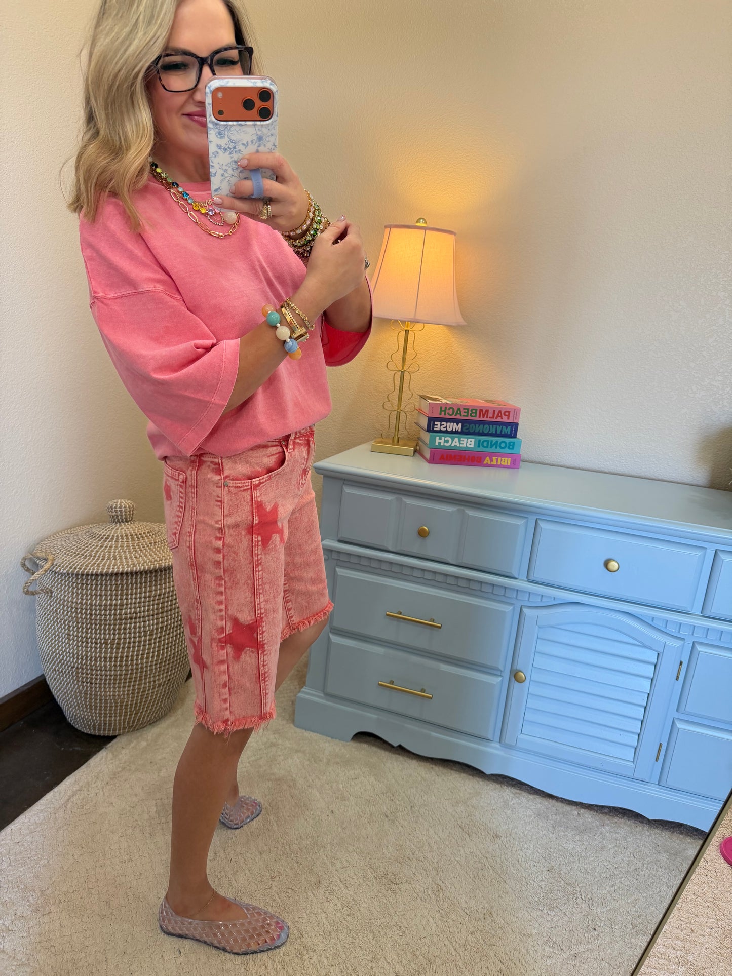 Risen Taffy Slouchy Star Shorts