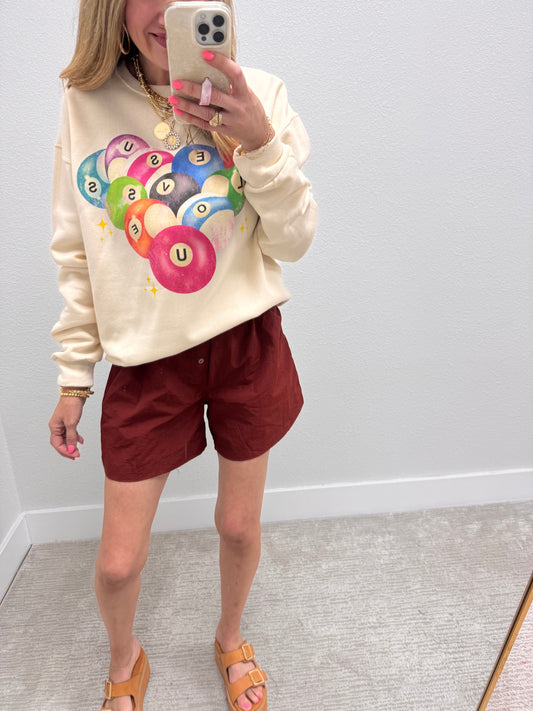Rust Windbreaker Boxer Style Shorts