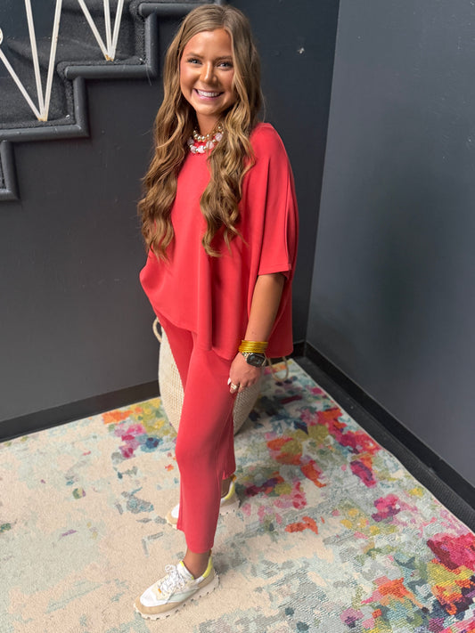 Brick Two Piece Pant Set