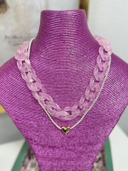 Acrylic Link Necklace (3 colors!) FS