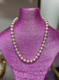 Oval Gold & Pearl Necklace