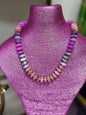 Pink & Purple Colorful Bead Necklace