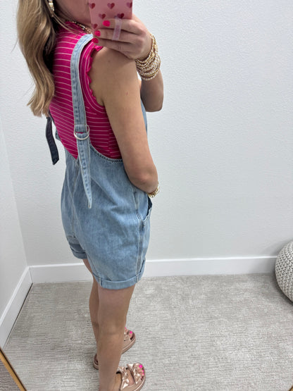 Denim Short Overall Jumper