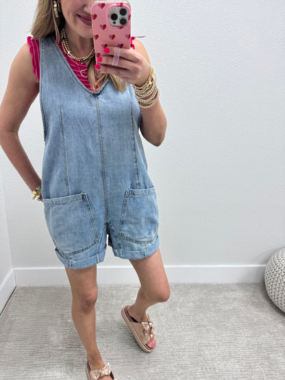 Denim Short Overall Jumper