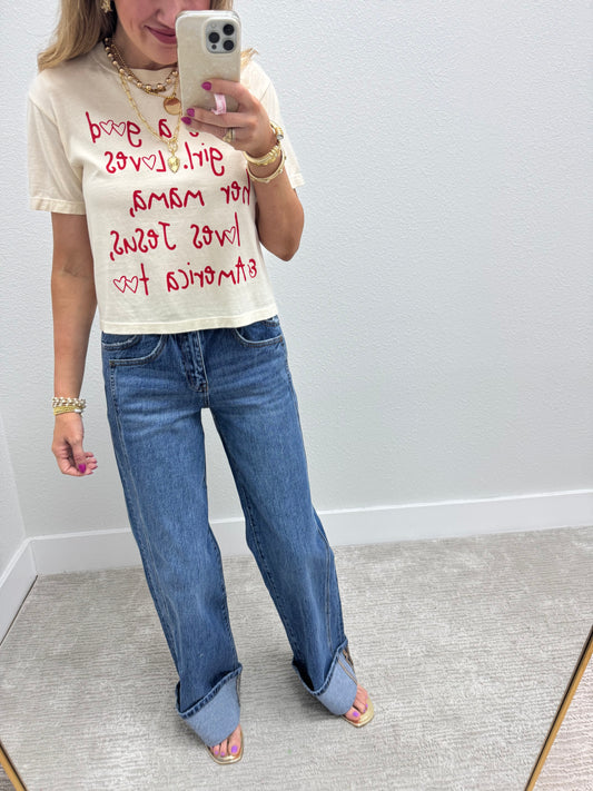 Comfort Colors She’s a Good Girl Crop Tee FS
