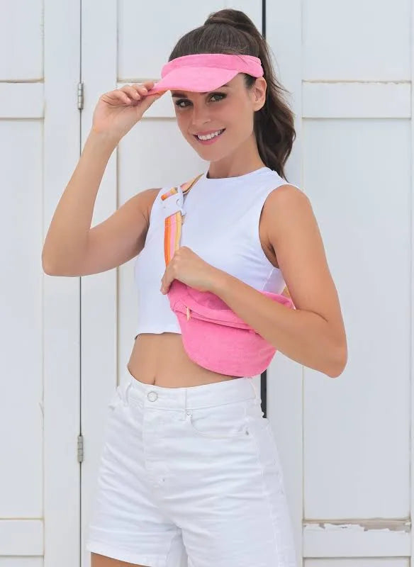 Pink French Terry Bum Bag