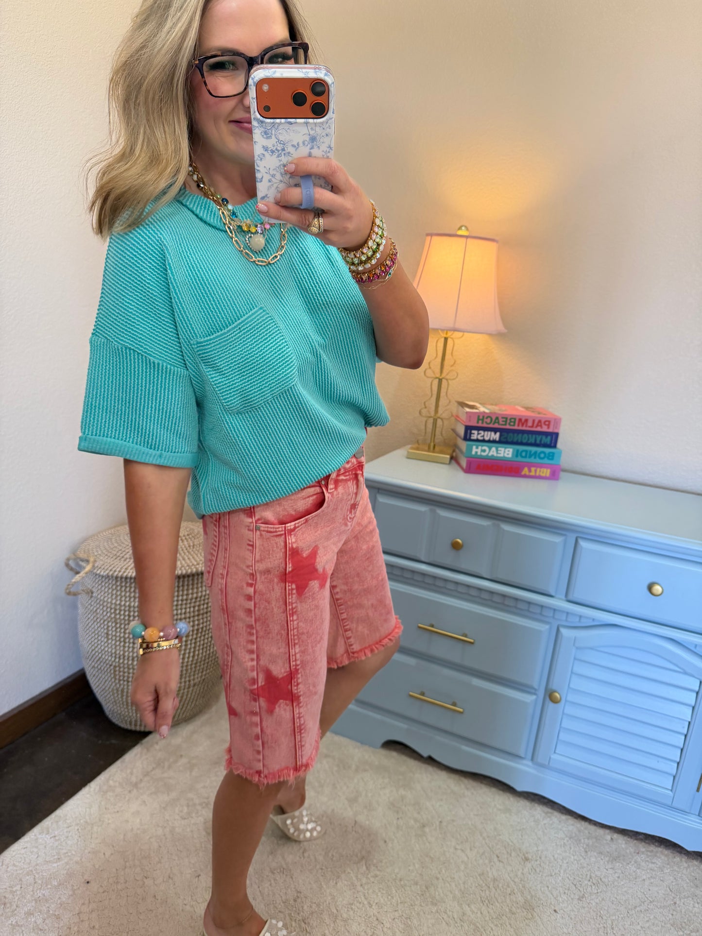 Risen Taffy Slouchy Star Shorts