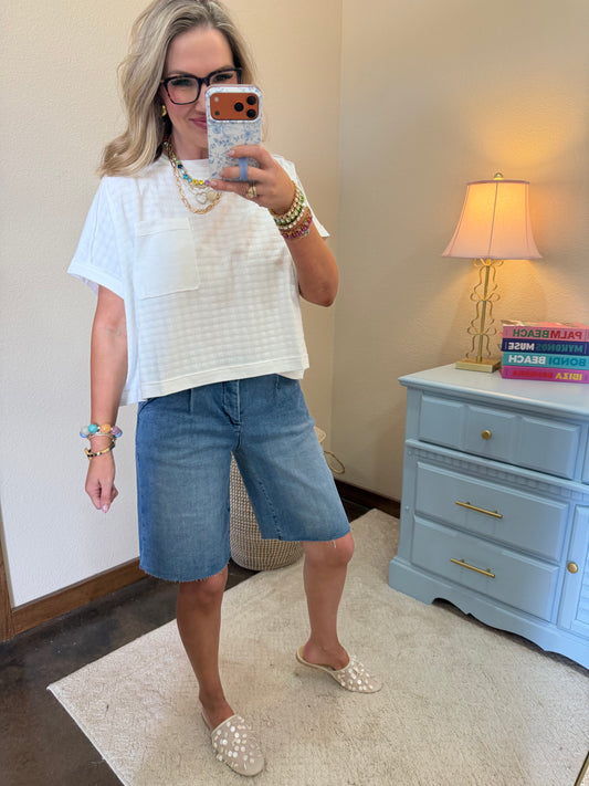 Risen Medium Slouchy Pleated Shorts