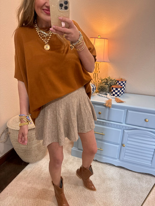 Rust Malibu Vintage Dolman Top