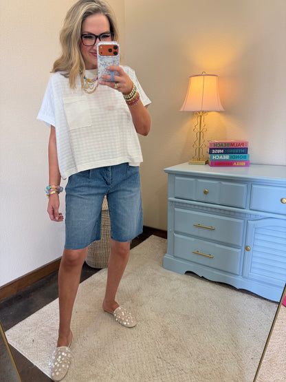 Risen Medium Slouchy Pleated Shorts