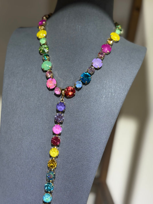 Luxe Crystal Lariat (3 colors)