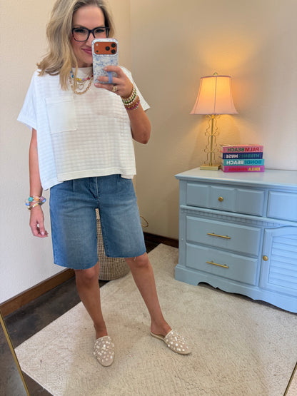 Risen Medium Slouchy Pleated Shorts