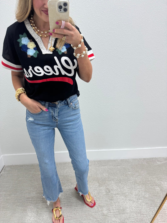 Light Wash Kick Flare Jeans