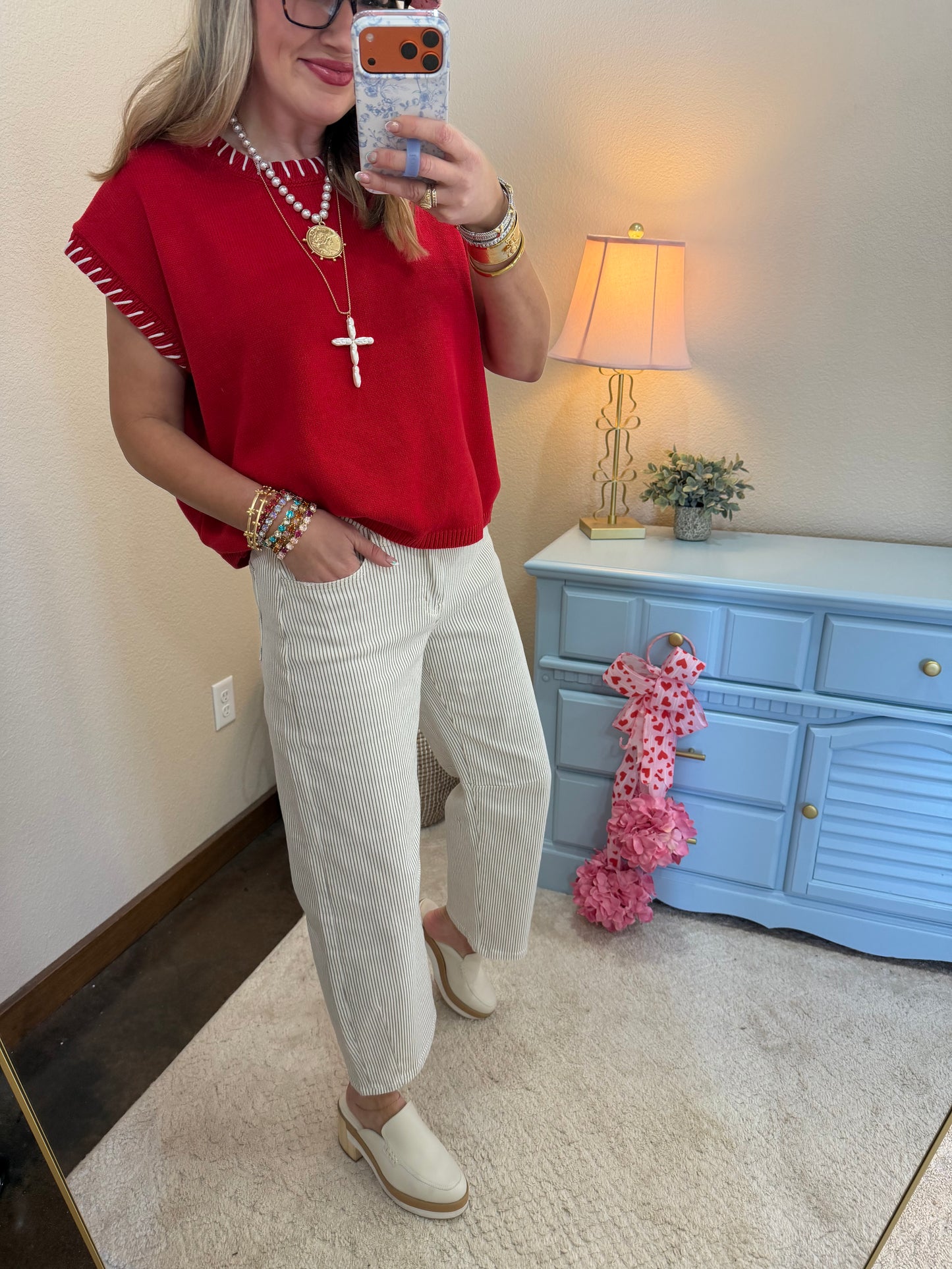 Ruby Stitch Detailed Sweater Vest Top