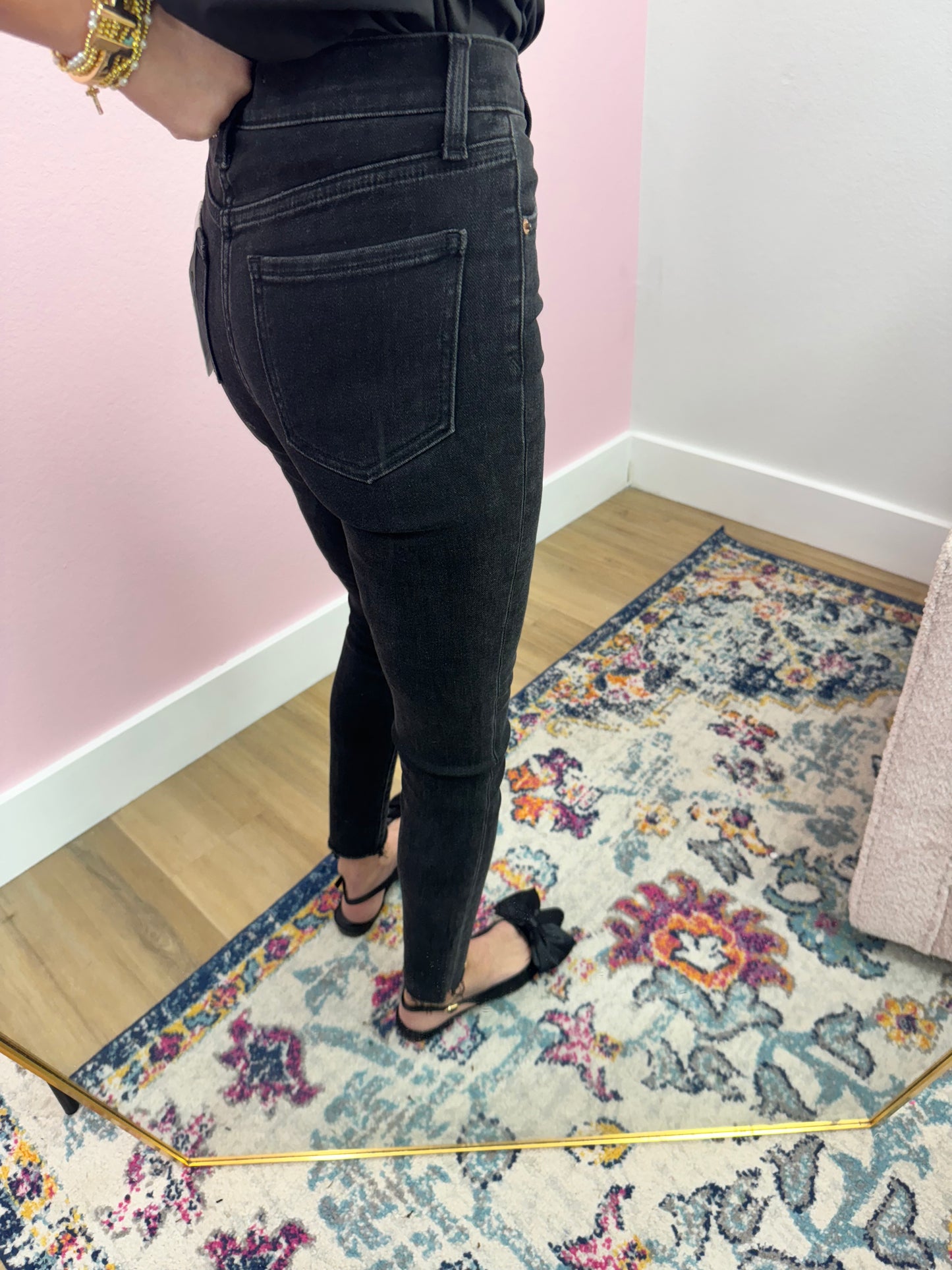 Daze Black High Rise Vintage Skinny