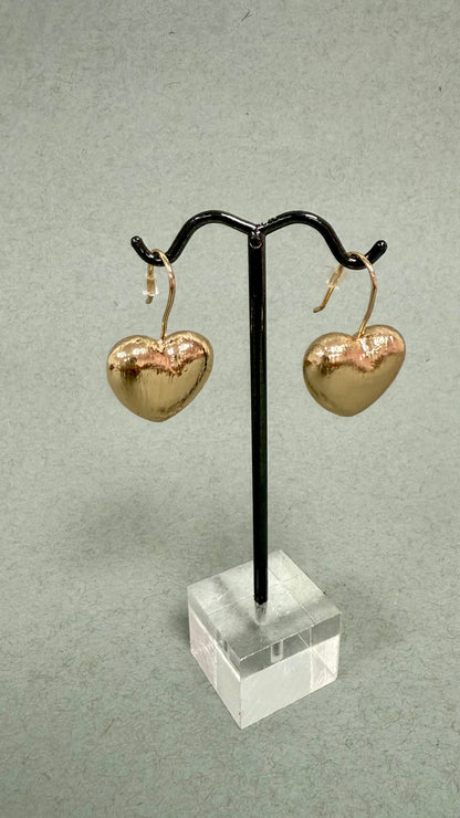 Golden Heart Earrings