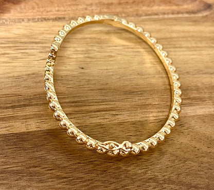 Gold Diamond Cross Cuff Bracelet