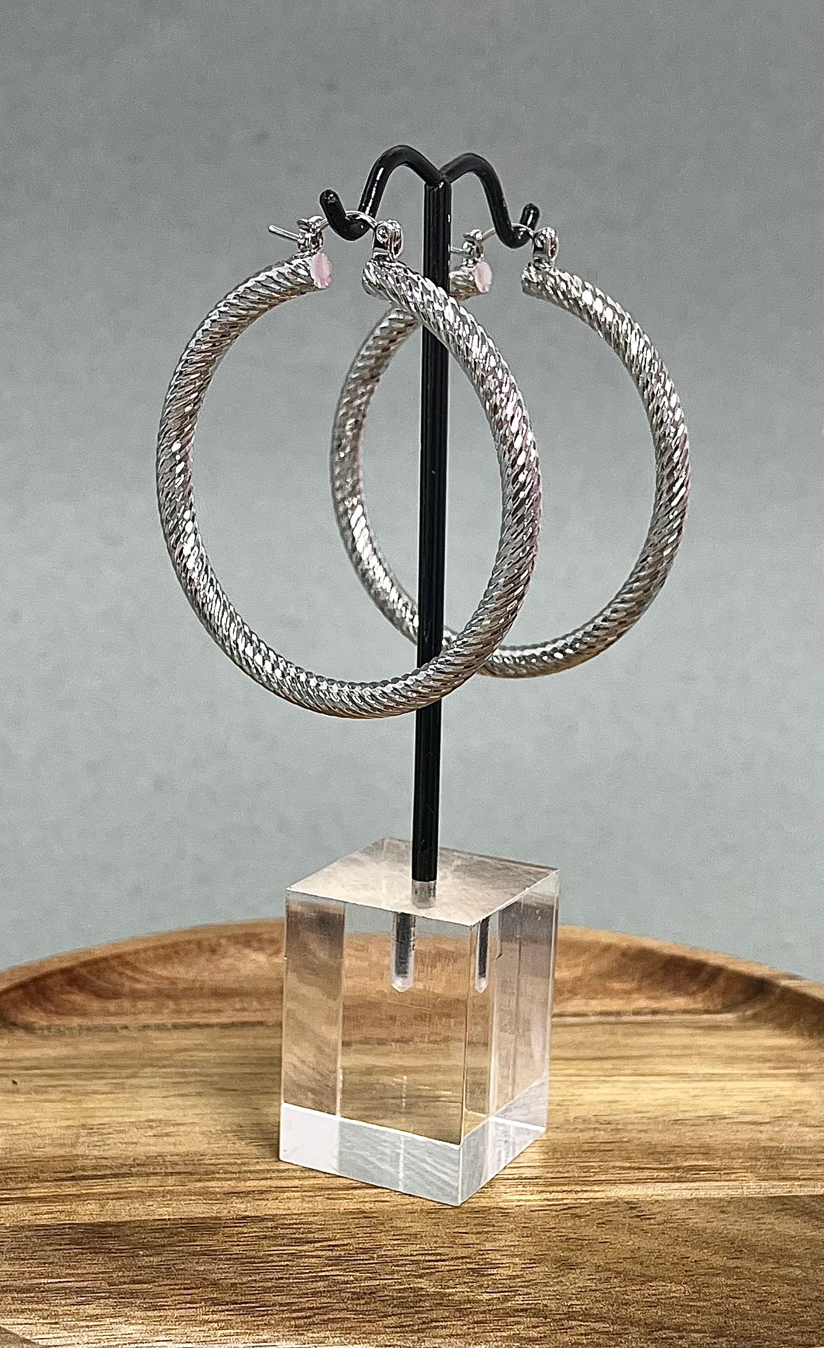 Gold Dipped 50MM Twisted Hoops