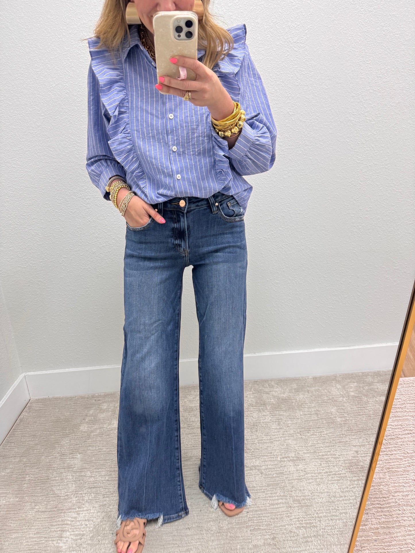 Risen Mid Rise Wide Leg Jean FS
