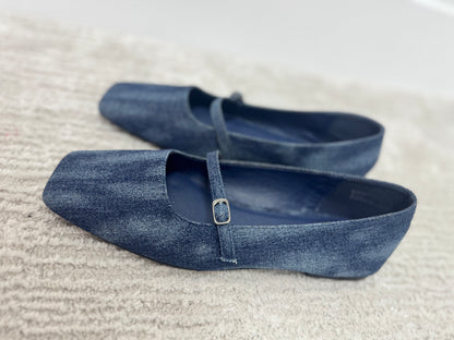 Denim Adele Flats