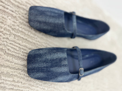 Denim Adele Flats