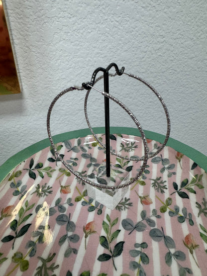 Large Dipped Hoops (Silver and Gold)