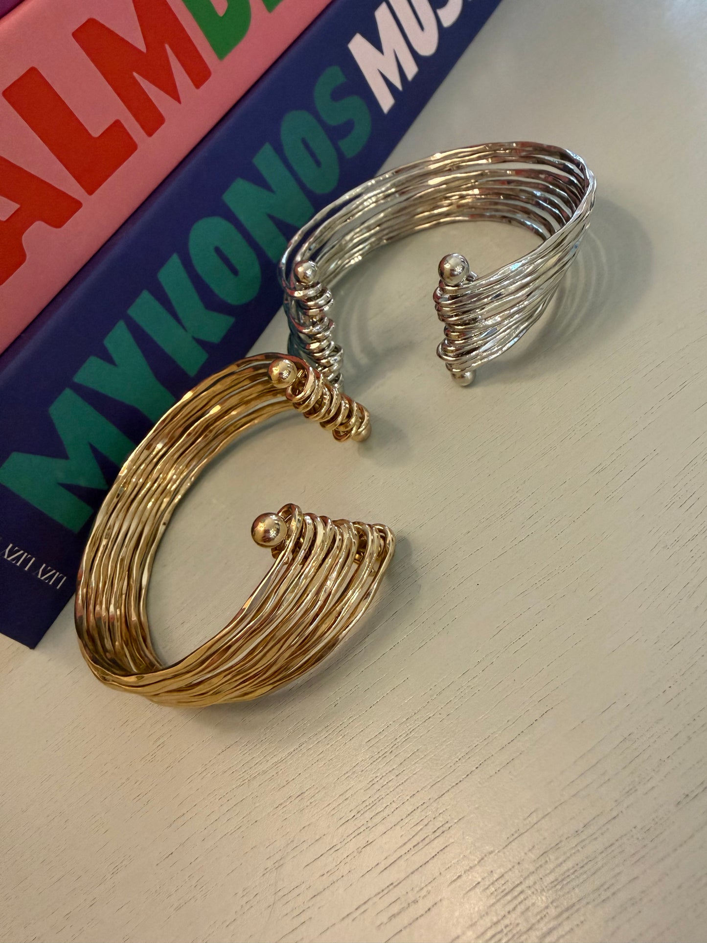 Plated Layered Cuff (Silver & Gold)