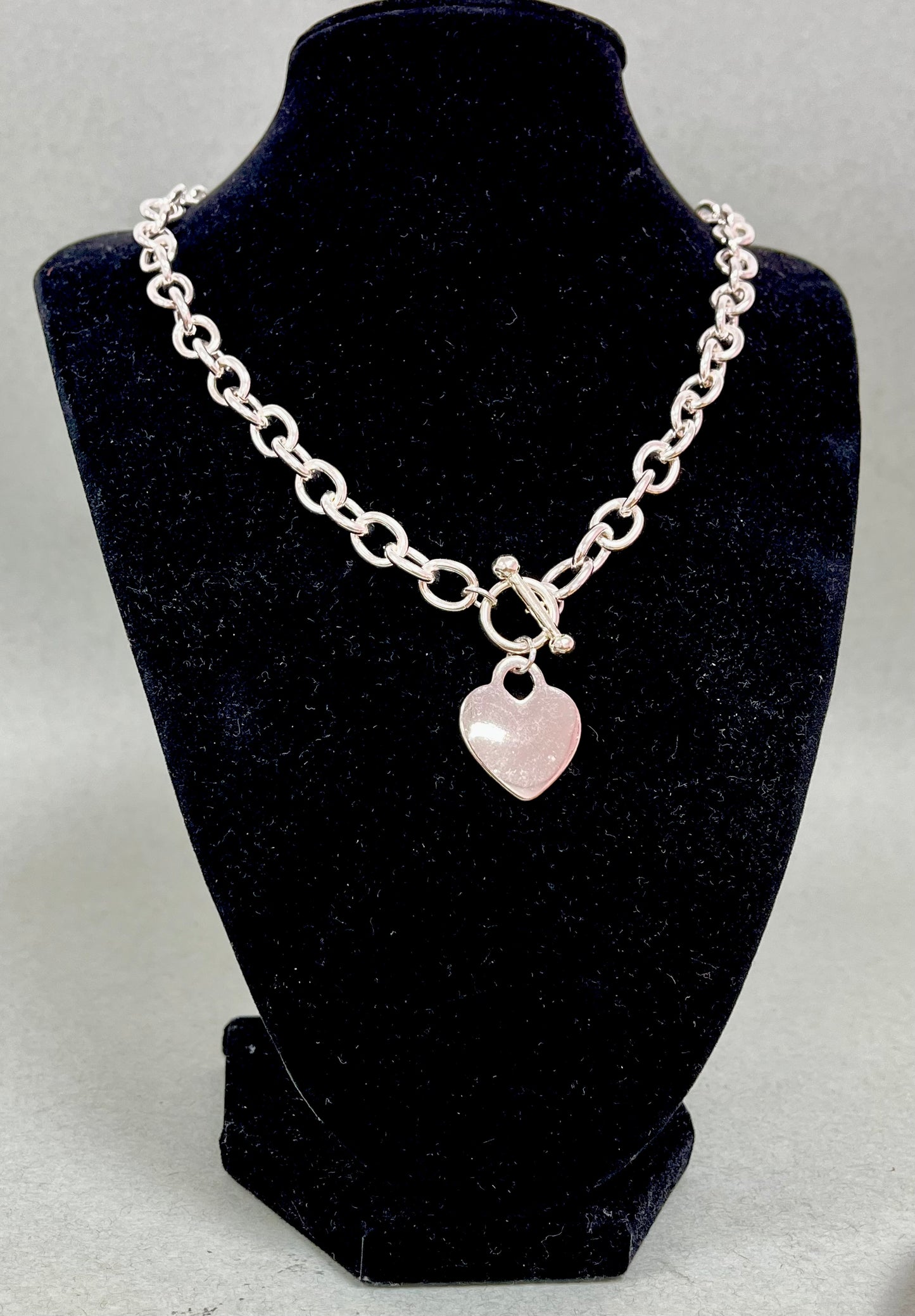 Heart Charm Bracelet and Necklace Combo (Silver and Gold)