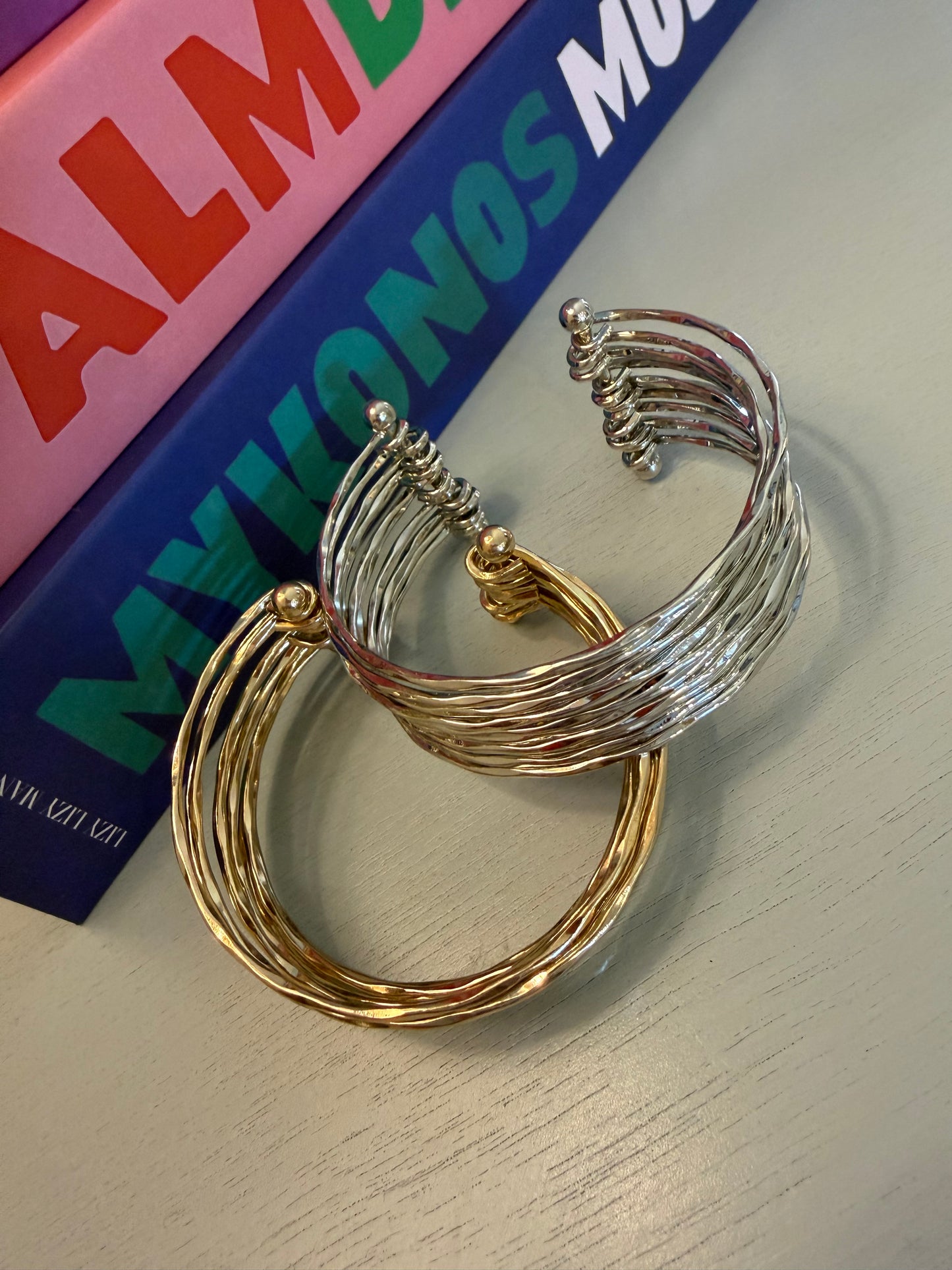 Plated Layered Cuff (Silver & Gold)