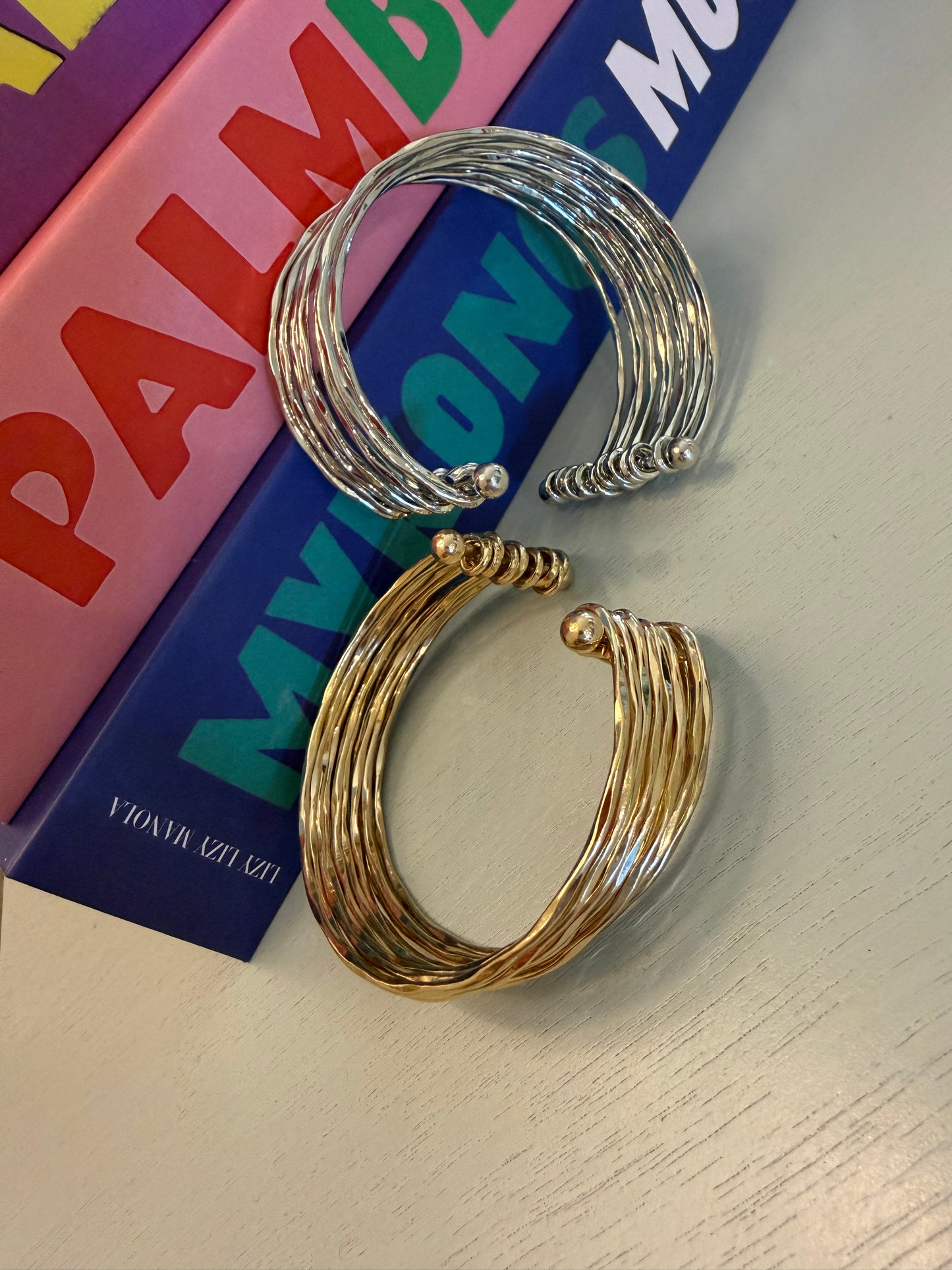 Plated Layered Cuff (Silver & Gold)