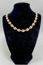 Gold Rollo Chain Necklace