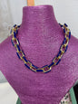 Colored Enamel Magnetic Clasp Necklace (several colors)